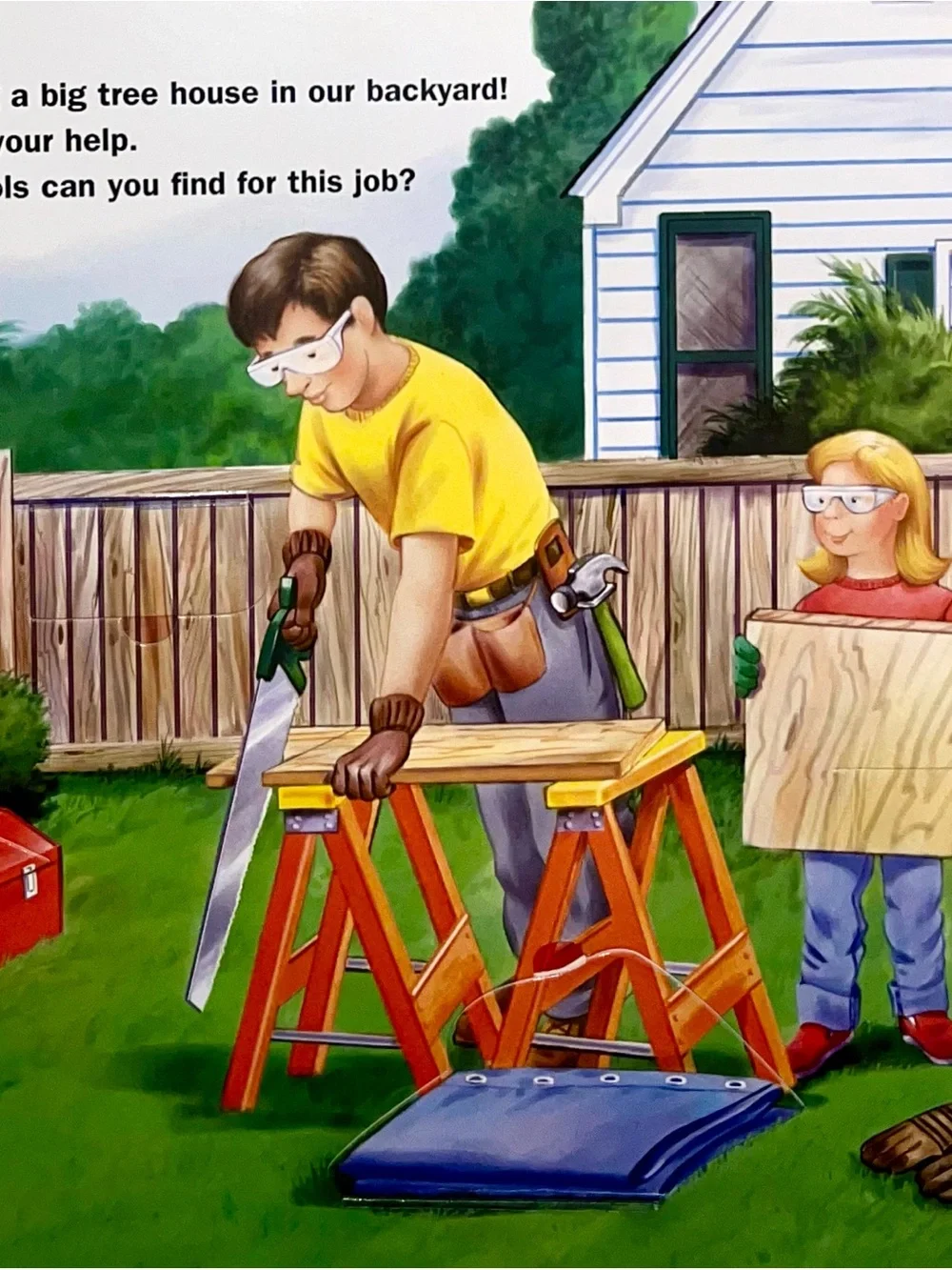 My Surprise Toolbox Board Book Scholastic Home Depot Lift-The-Flap 2002 Weinberg